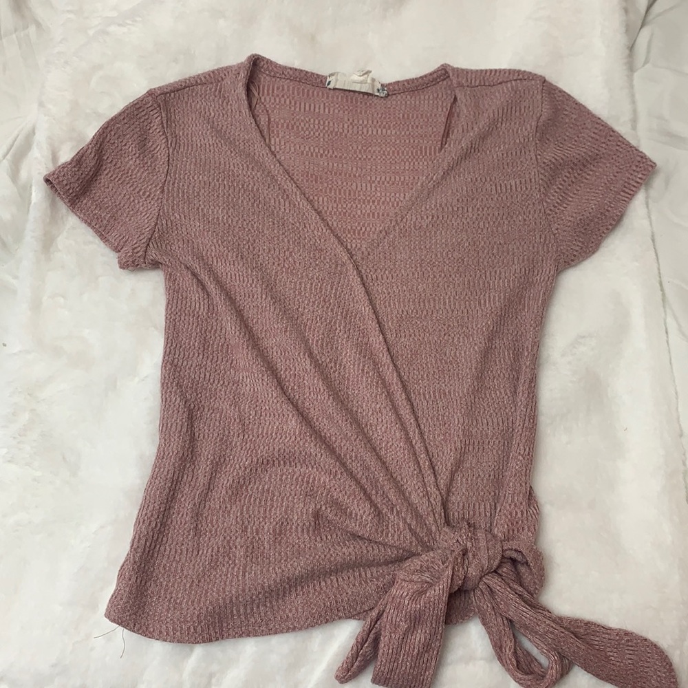 dark pink pink rose brand small wrap top